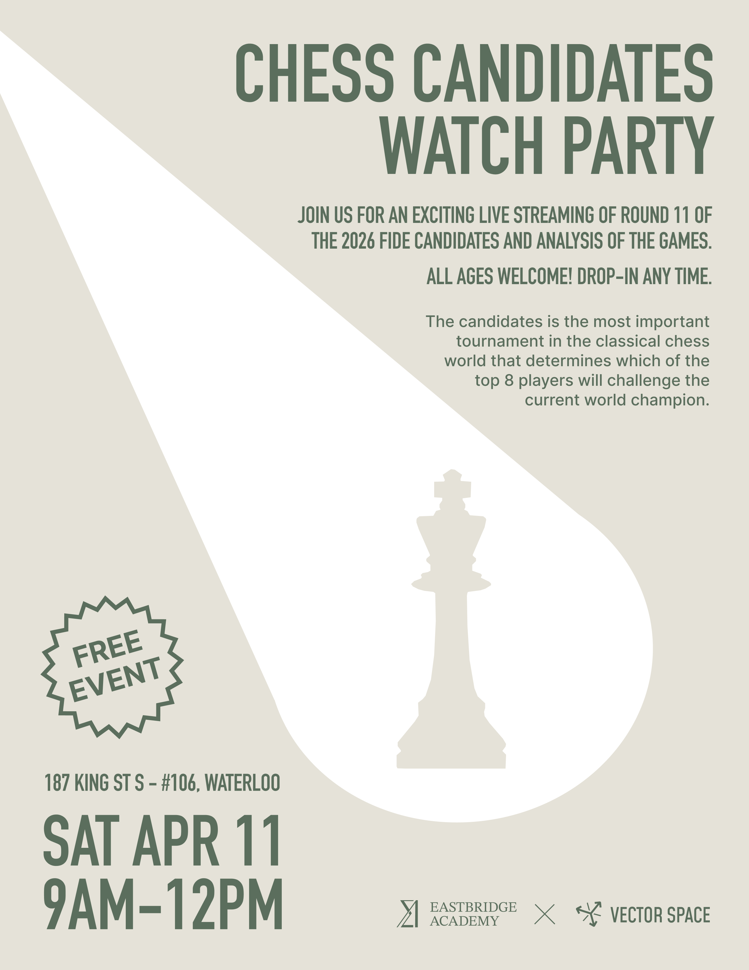 Chess Candidates Watch Party