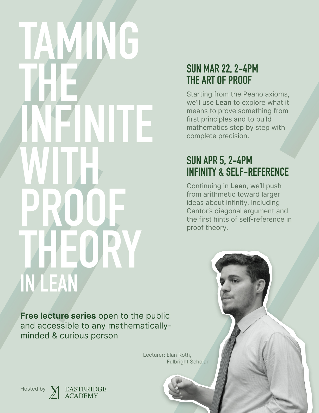 Free Lecture Series: Taming the Infinite with Proof Theory