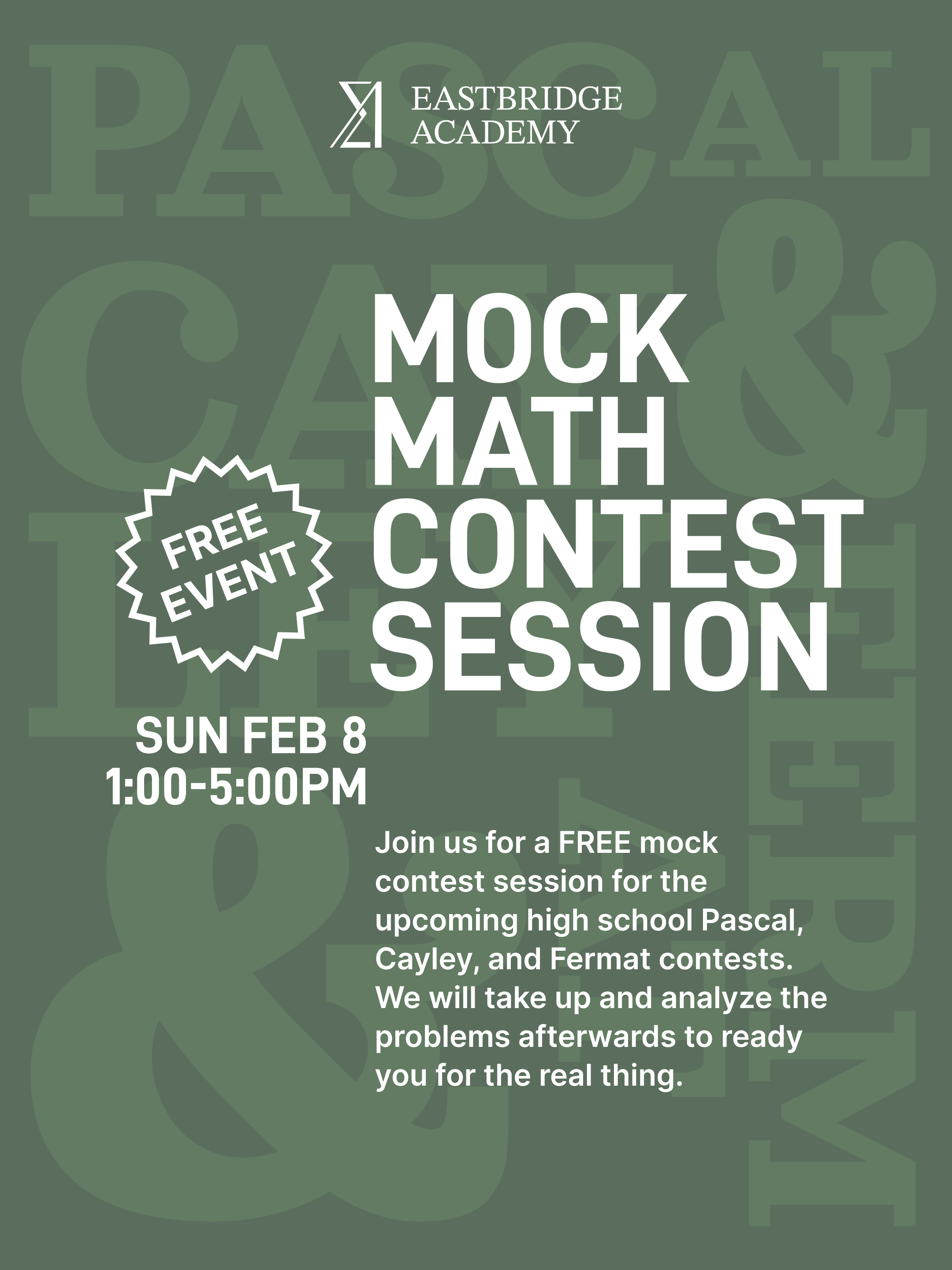 Mock Pascal/Cayley/Fermat Contest